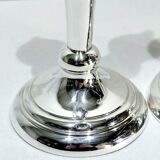 Pair of Silver Candle Holders Egypt