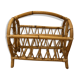 Magazine holder in rattan
