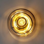 Glass ceiling lamp by Dijkstra Lamps, The Netherlands 1960's/1970's