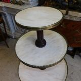 Rotating store floor in mahogany and marble of the nineteenth century