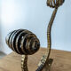 Set of six hammered Art Deco coat hooks