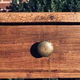 Old wooden farm or workshop table