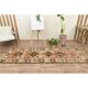 Orange Turkish Vintage Handmade Wool Runner Rug 82x256