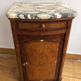 Marquetry bedside table