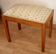 Vintage stool-bench in solid walnut wood, 1950s-60s