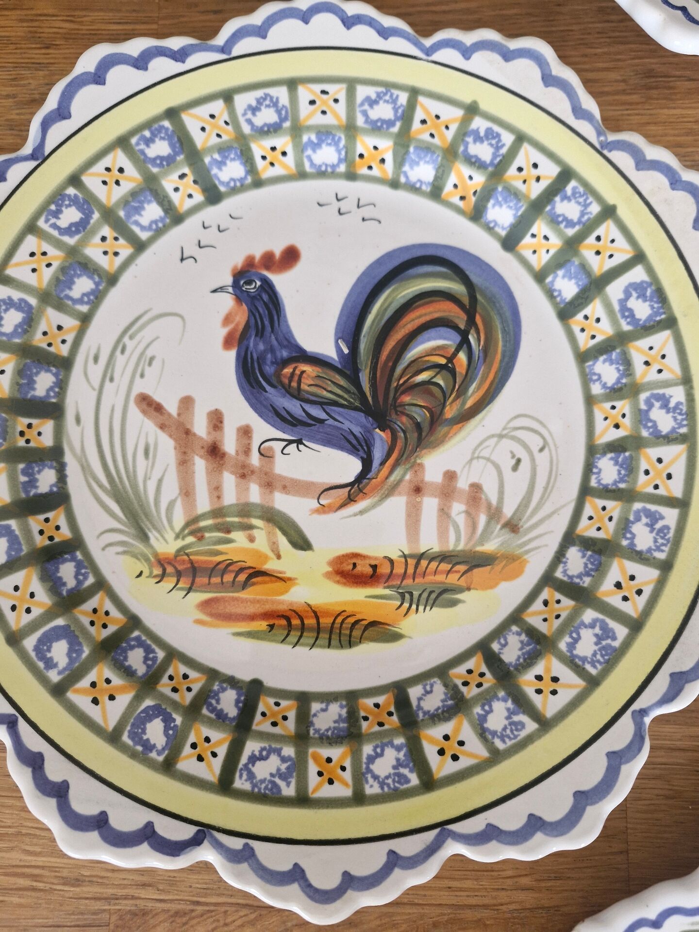Set of 6 Breton plates