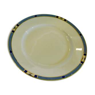 Set of 6 plates with gold net band