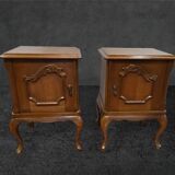 Paire de tables de chevet en chêne