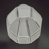 French Vintage Art Deco Replacement Shade With Grooved Abstract Design 0184