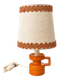 Vintage orange ceramic table lamp – 1970s