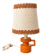 Vintage orange ceramic table lamp – 1970s