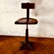 Adjustable Singer workshop chair with Eiffel base