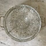 Silver metal aperitif tray circa 1950