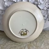 Antique decorative plate Moustiers France