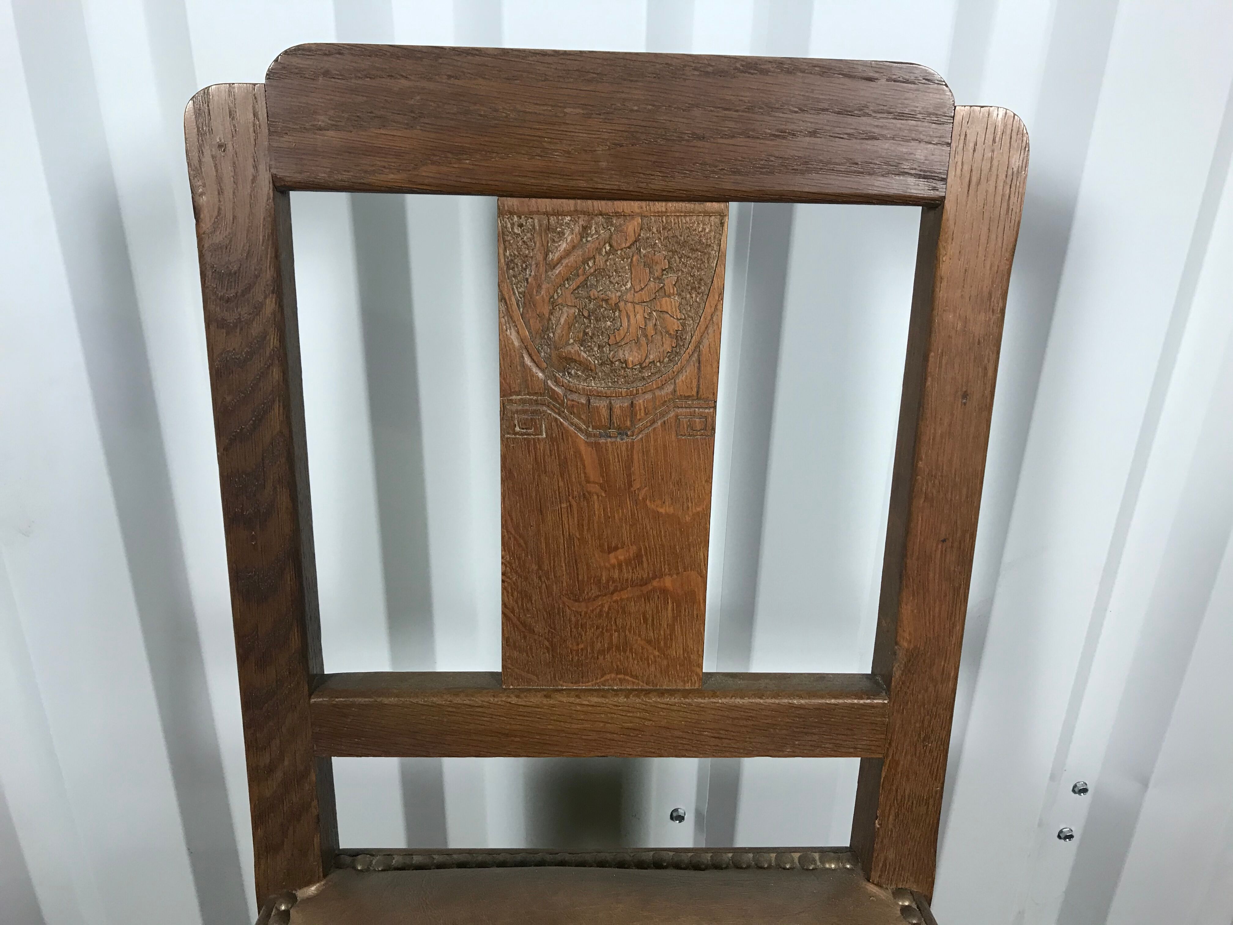 Suite of 6 chairs art deco period