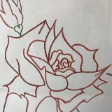 Lithograph by Jean Cocteau