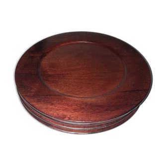 Wooden presentation plates