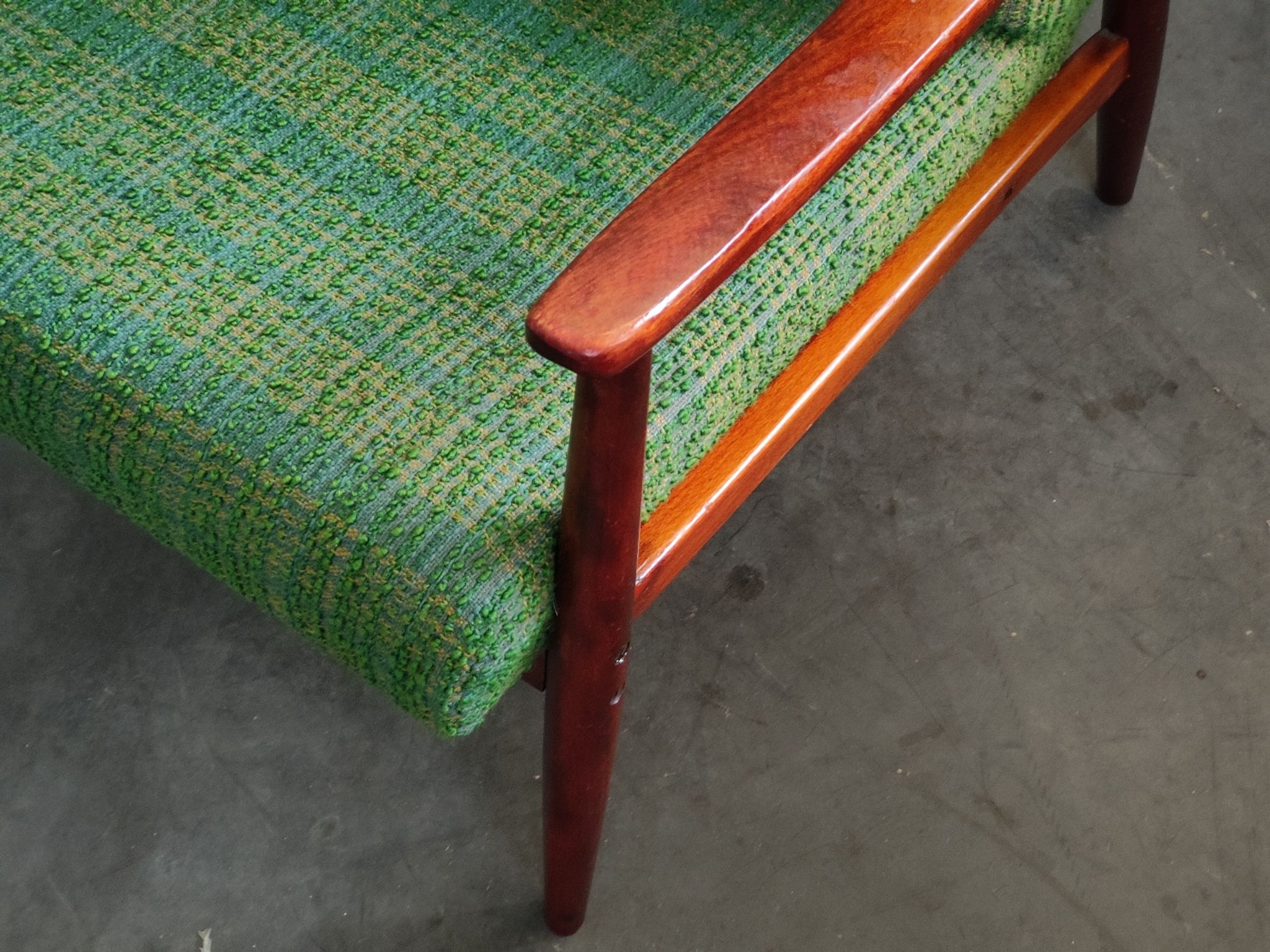 Pair of green armchairs by Jiri Jiroutek for Interier Praha 1960