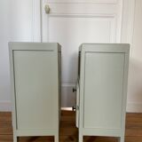 Pair of revamped bedside tables, 1950s