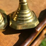 Bougeoirs anglais en laiton