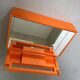 Allibert Paladin A40 orange, meuble mural, penderie, salle de bain space age, miroir vintage, années 70