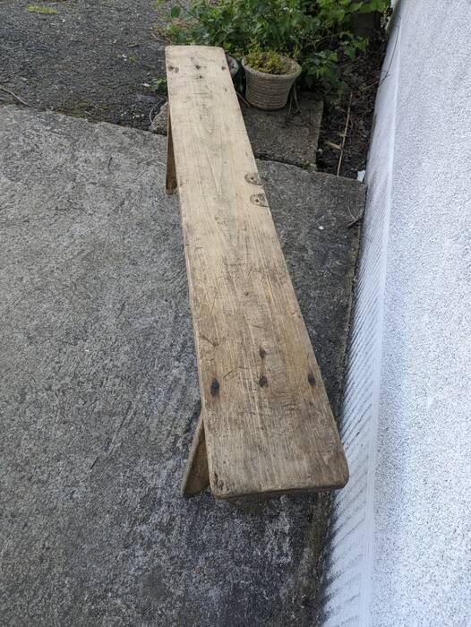 Old farm bench