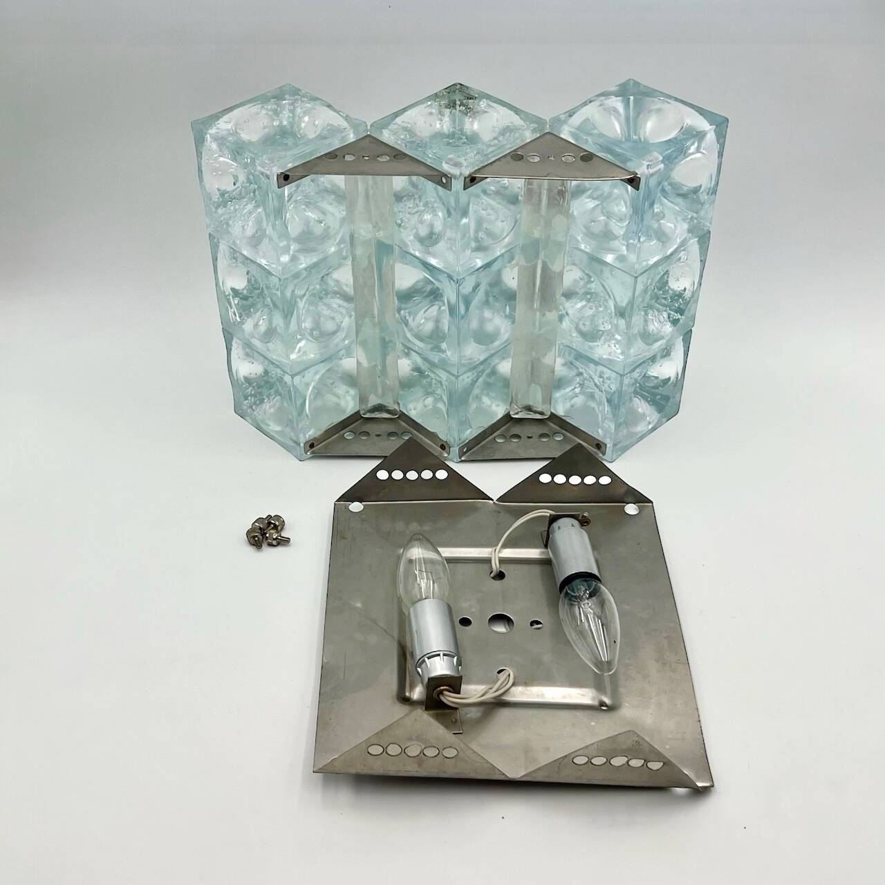 Poliarte 'Cetusa' Sconce by Surama - Rare Luxury 70s Vintage Wall Lamp