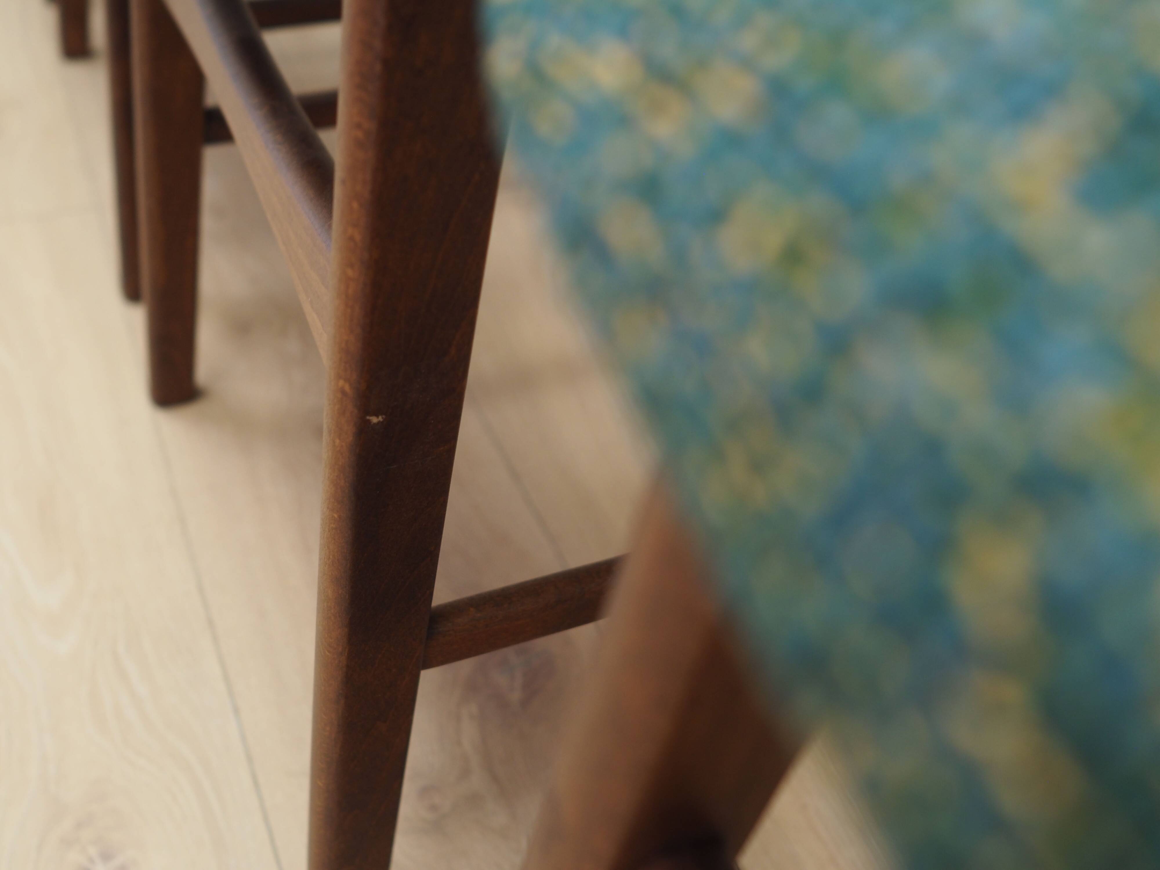 Set of four teak chairs, Danish design, 1970s, production: Denmark
