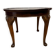 Queen Anne Style Burr Walnut Round Coffee Table by Cameo (Circa 1960)