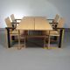 Extremely rare Finnish dining set by Simo Heikkilä / Pentik. 1980s