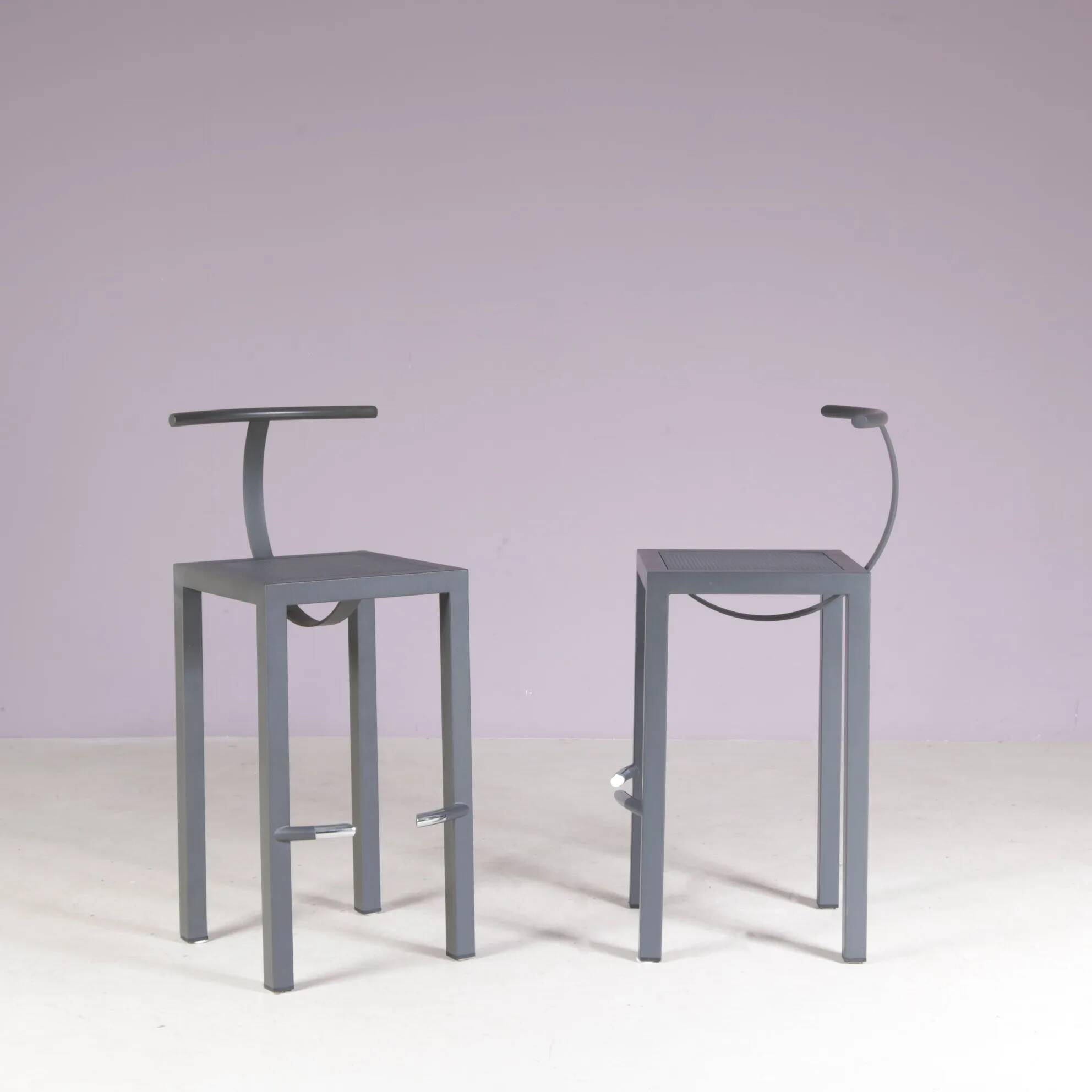 1980s bar stool model: Sarapis by Philippe Starck for Driade Italy