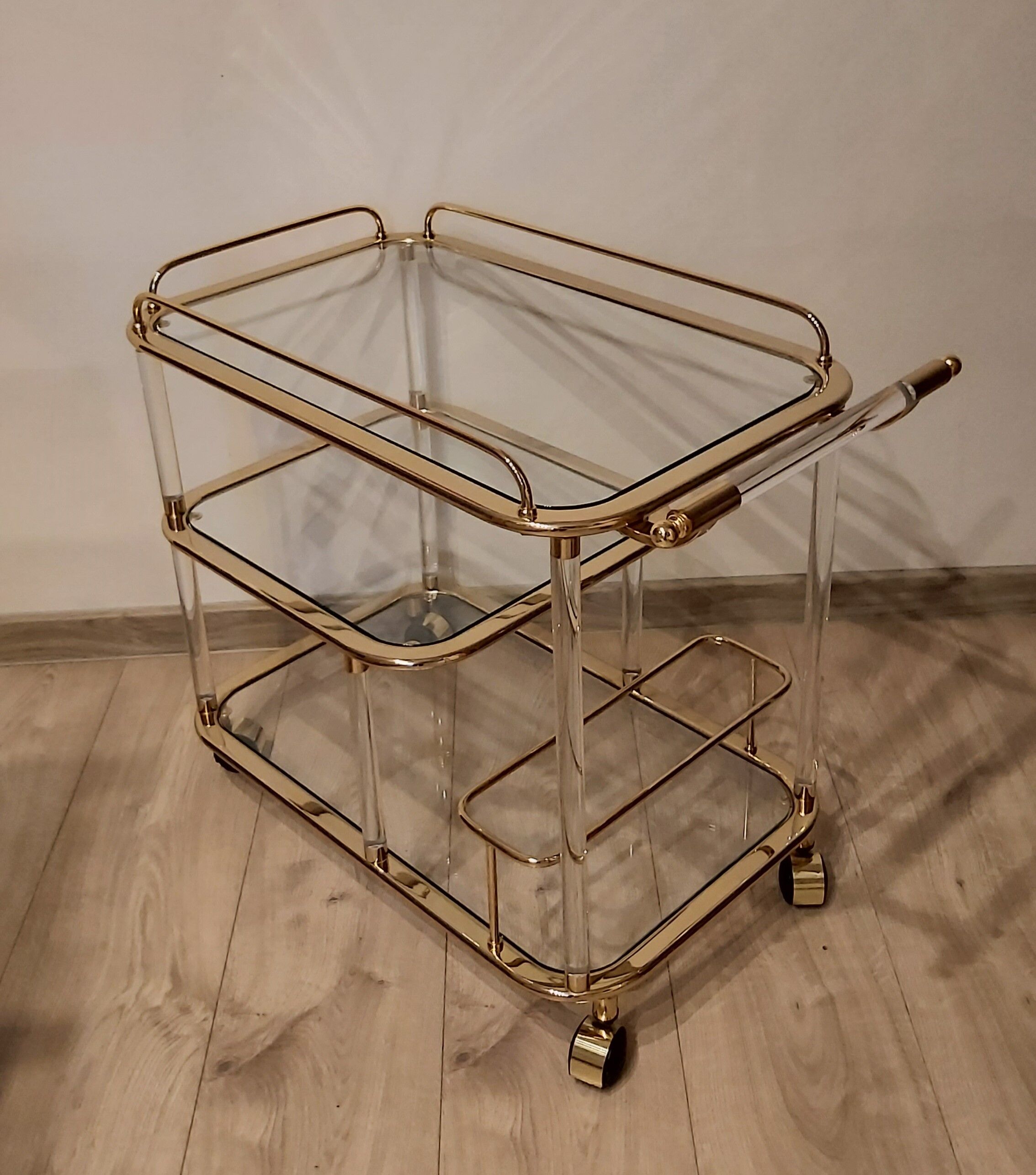Bar cart, designed by F. Orsenigo, Orsenigo, Italy, 1980s