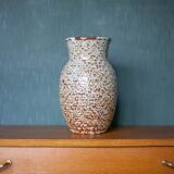 Speckled ceramic vase, west germany