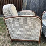 Duo de fauteuils club vintage