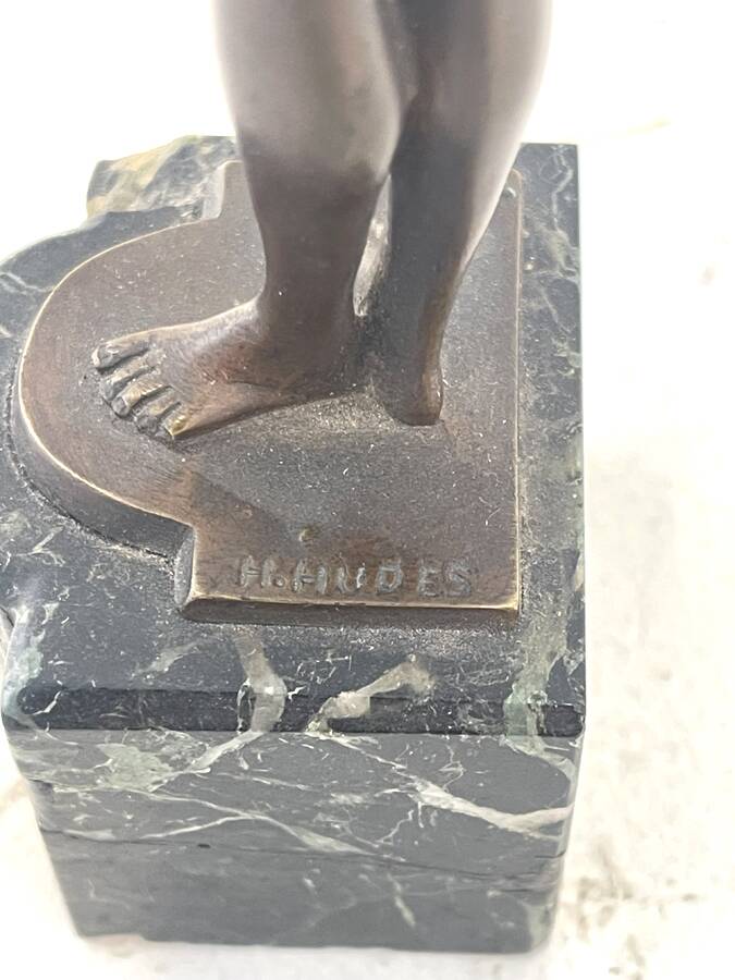 Art Deco bronze statuette – attributed to Paul Philippe, edition H. Hudès