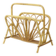 French Rattan Magazine Rack Boho Style Sixties