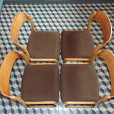 Suite 4 chairs Baumann sled