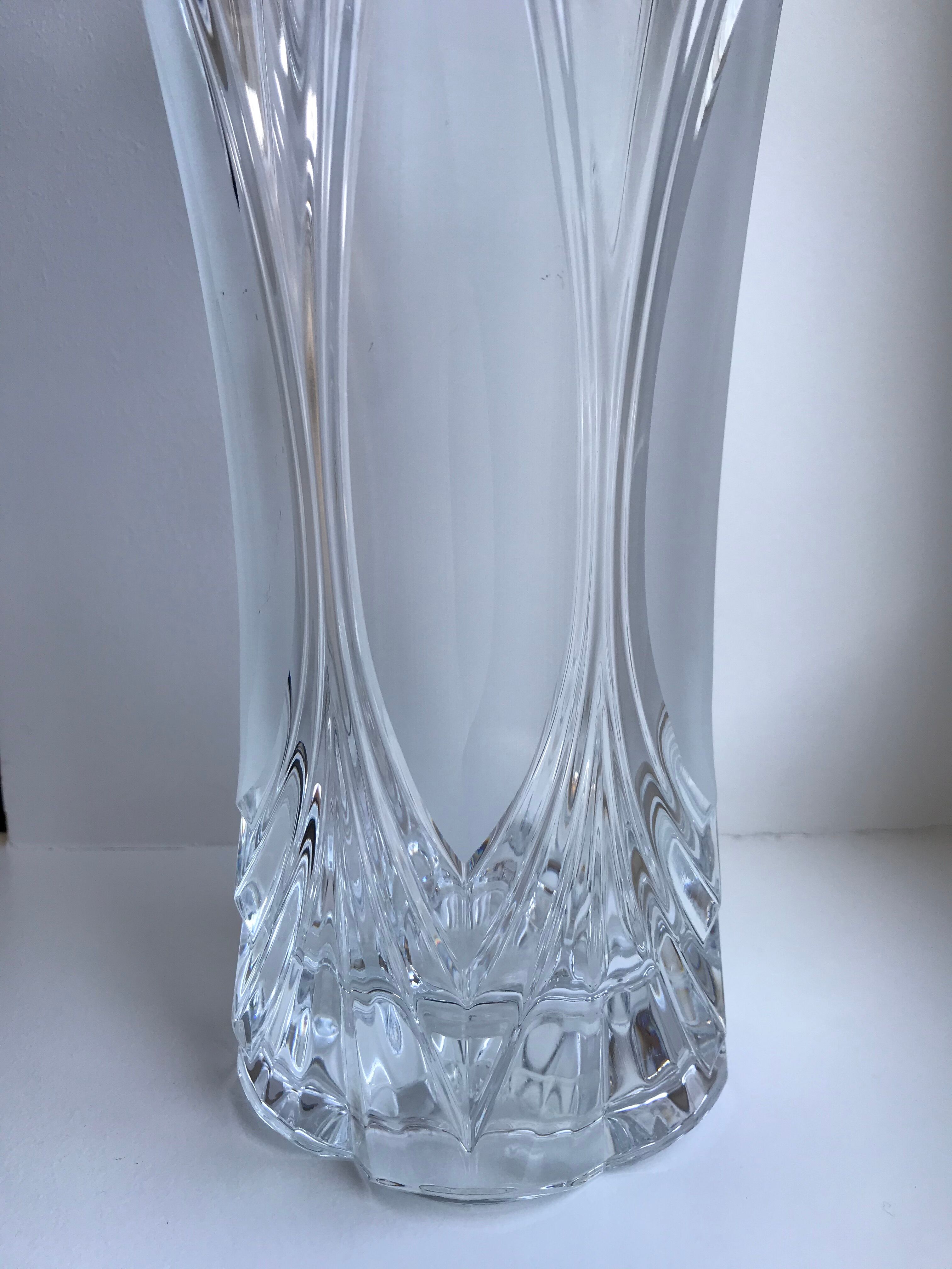 Art Deco crystal vase