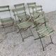 9 chaises de jardin pliables
