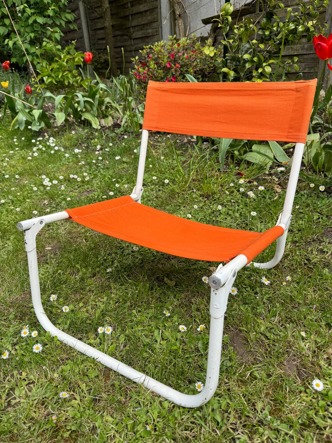 Vintage folding camping chair