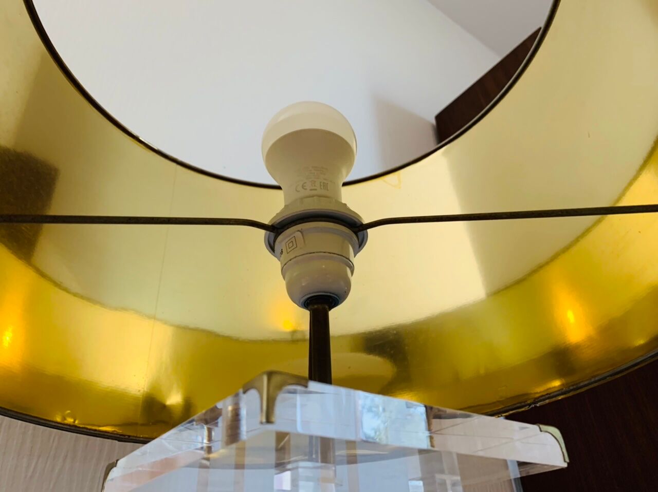 Vintage table lamp by David Lange, circa 70's