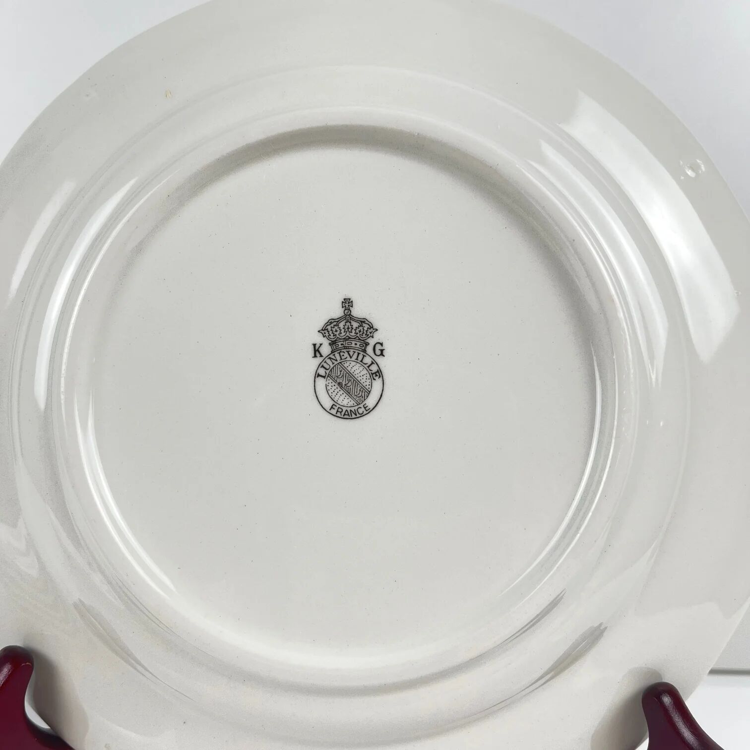 Set de 6 assiettes à dessert KG Lunéville – modèle Réverbère