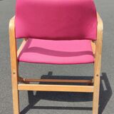 Series of vintage thermo folded armchairs