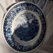 Grand plat de service rond en porcelaine Château Bleu de Villeroy & Boch