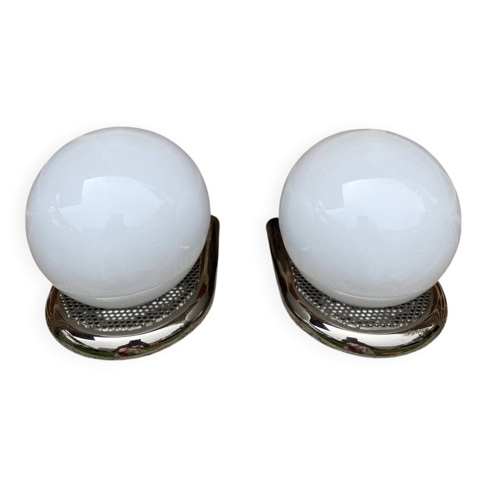 Pairs of vintage wall lights