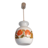 Vintage opaline pendant light from the 70s