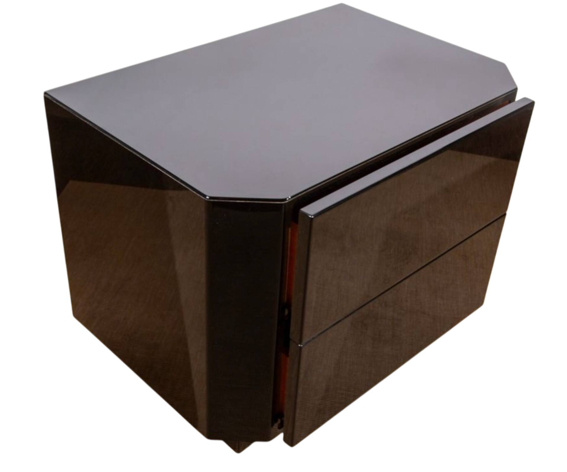 Pair of bedside tables by David Lange from the 1970s/80s.