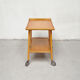 Desserte scandinave en bois blond, 1960