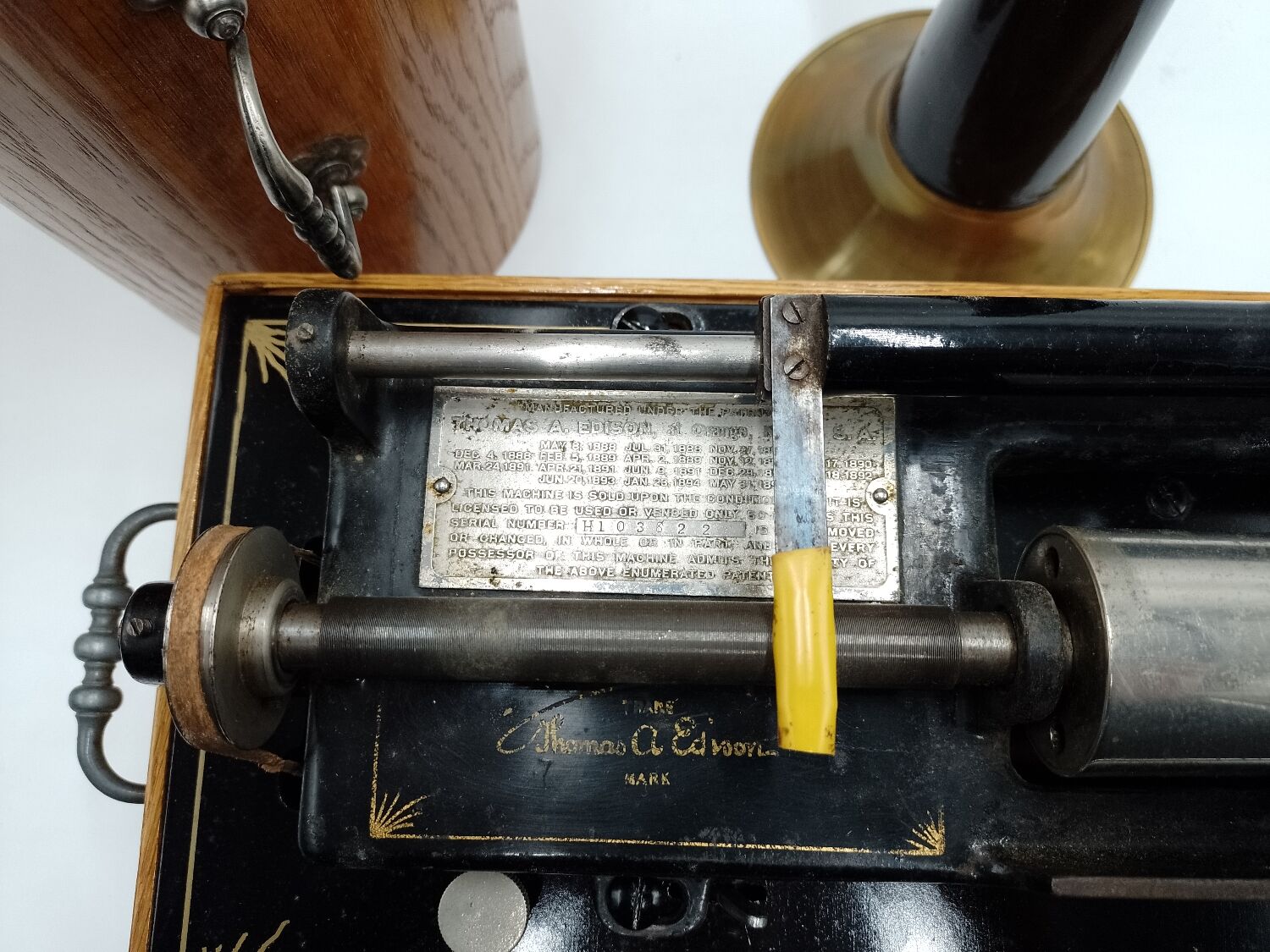 Thomas Edison cylinder phonograph
