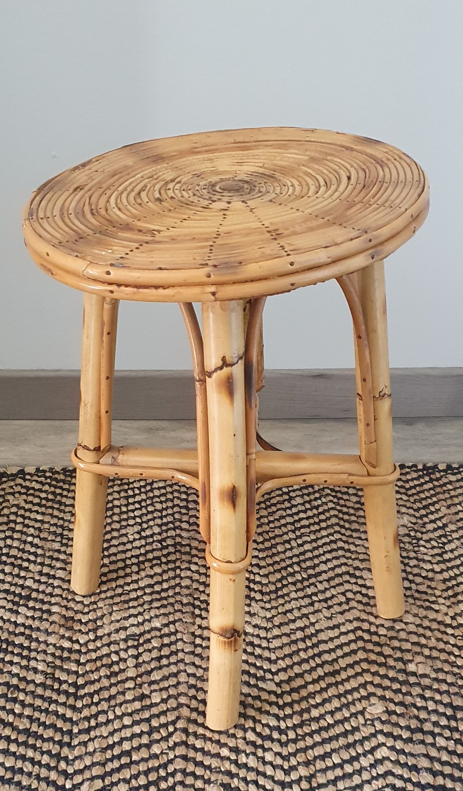 Rattan stool